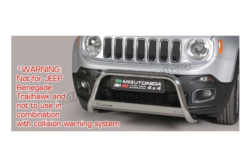 Bull Bar EC/MED/376/IX Jeep Renegade 2014/2017